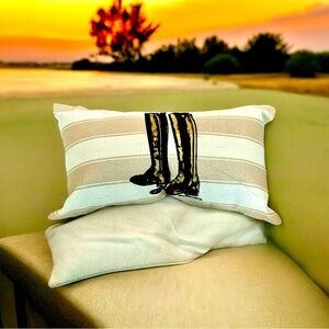 equestrian lumbar pillow 12x20 The Pillow Paddock cover only